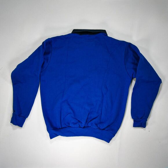 Vintage Fire Department EMT Elbow Patch Pocket 1/4 Zip Sweatshirt - XL - Picture 2 of 4